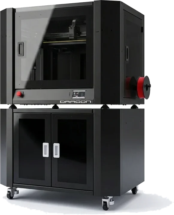 The Fracktal Dragon 3D printer.
